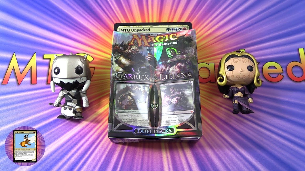 Garruk Vs Liliana Duel Deck Unboxing - YouTube