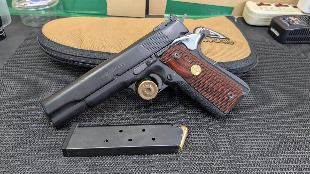 モデルガン】伝説の1911 MGC ボブチャウカスタム - YouTube