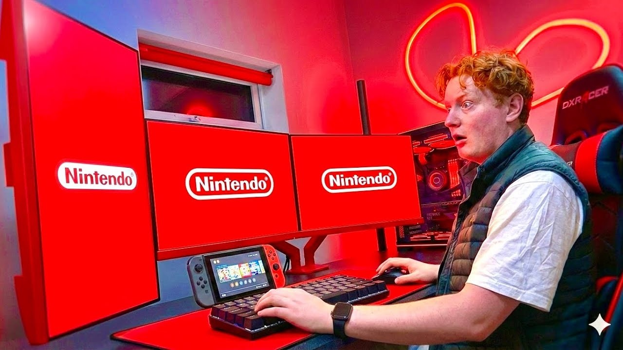 I Built My Subscribers Dream Nintendo Switch Gaming Room - YouTube