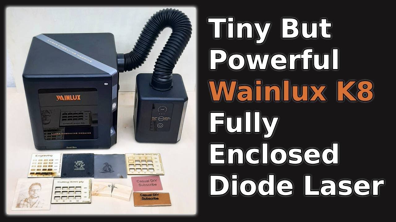 Mini Desktop Laser with Plenty of Power | Wainlux K8 10W - YouTube