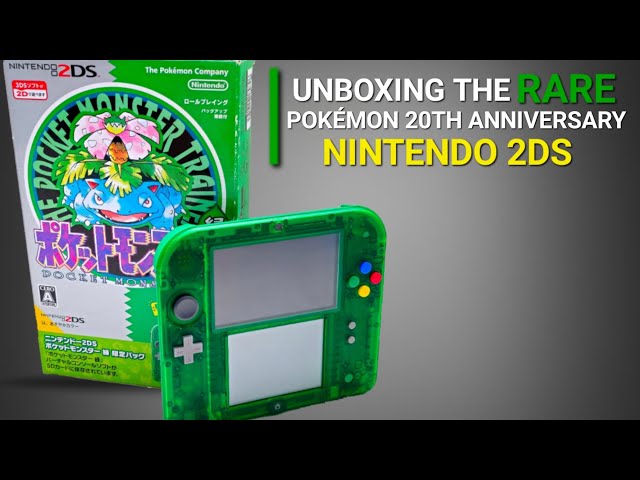 Unboxing The ULTRA RARE Pokémon Green Nintendo 2DS: The COOLEST