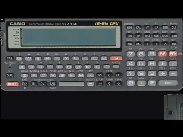 CASIO Z-1GR 16ビットCPU ポータブルコンピュータ CASIO Z-1GR 16