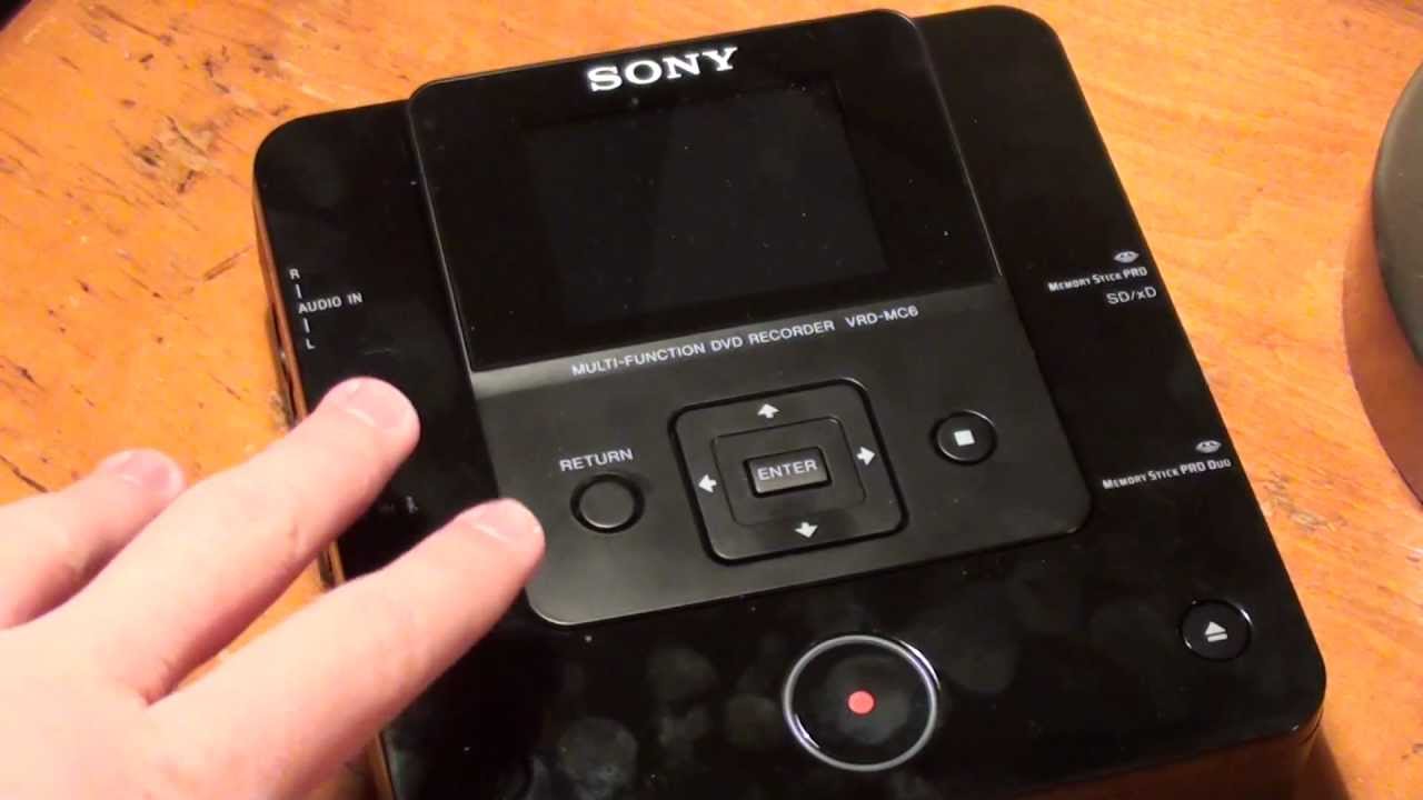 Sony DVD Recorder (DVDirect) VRD-MC6 Review - YouTube