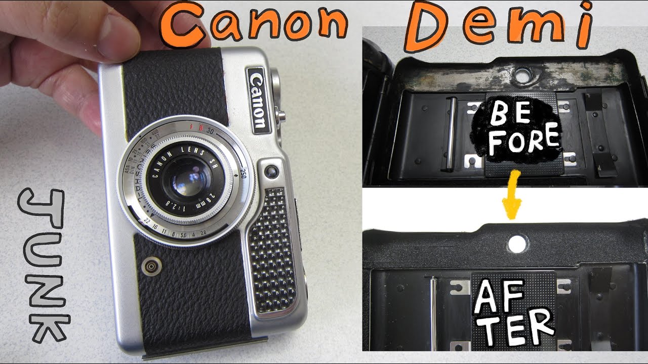 フィルムカメラ】Canon Demi を整備して、写真を撮りました！ハード