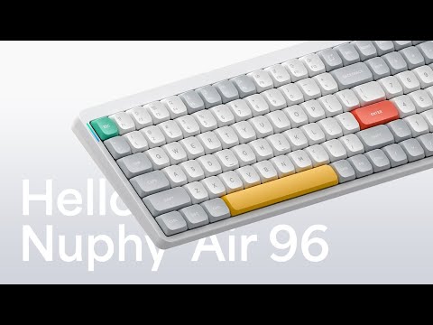 Favorite low profile mechanical keyboard. Nuphy Air 96 wireless