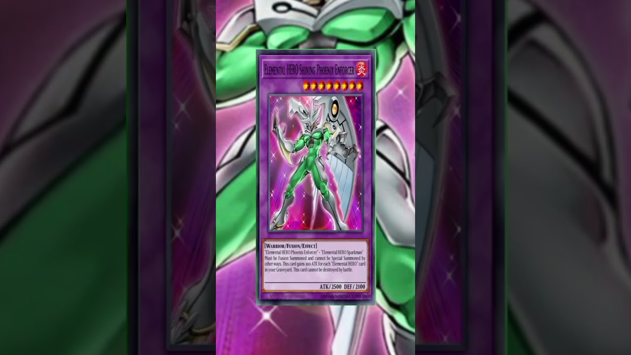 YUGIOH TRADING CARD GAME Elemental Hero Shining Phoenix Enforcer