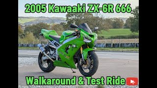 2005 Kawasaki ZX-6R 636 Walkaround & Test Ride - YouTube