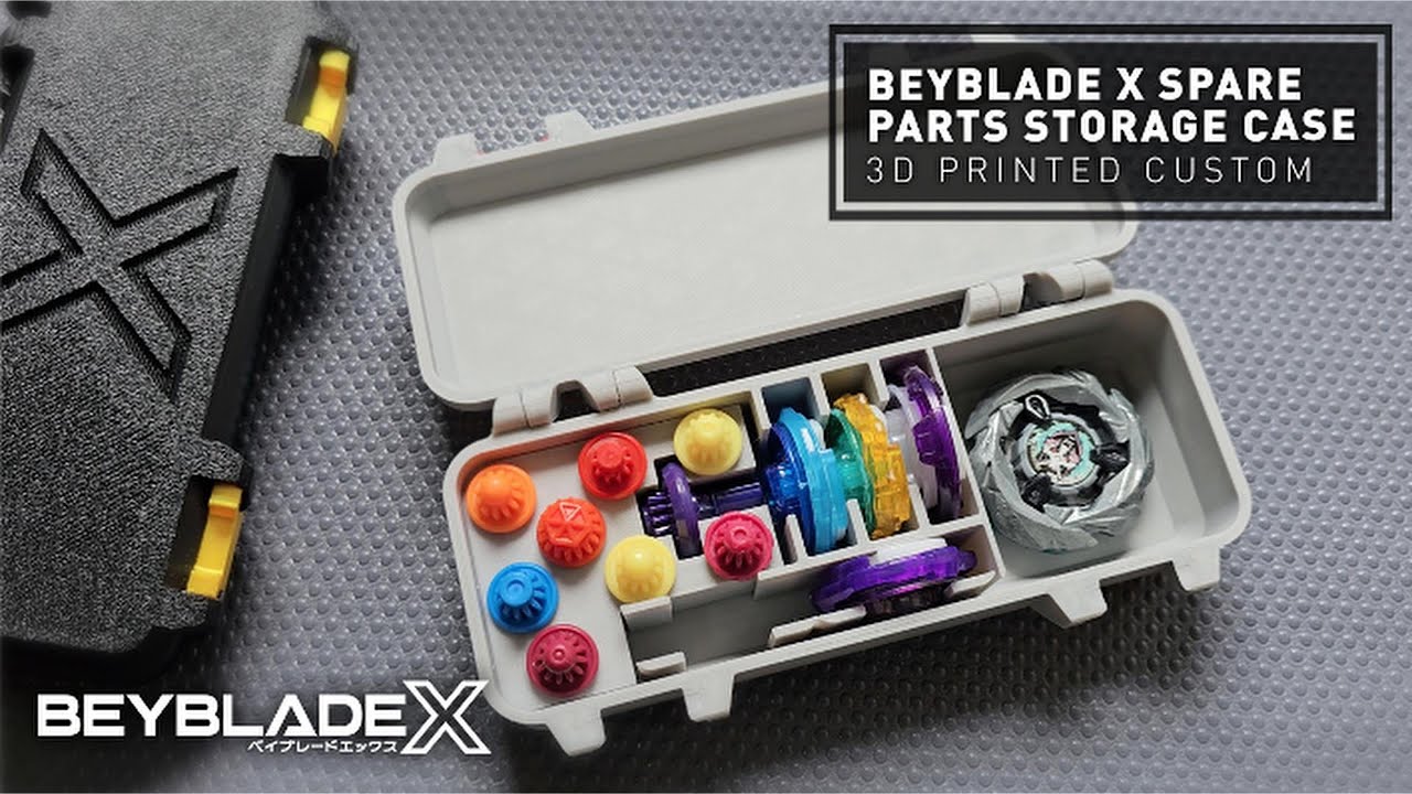 Custom 3D Printed Beyblade X Parts Storage Case『ベイブレードx