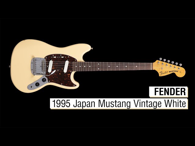 1995 Fender Mustang Vintage White Made in Japan - YouTube