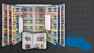 100 Capacity Fixed Position Key Cabinet Digital Keypad Wall Safe