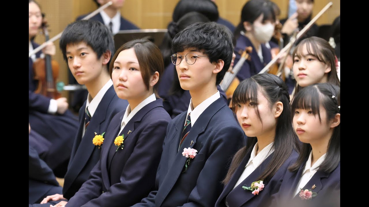 最高に泣ける卒業式！～藝高の「蛍の光」～ - YouTube
