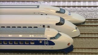 KATO・TOMIX 新幹線 0系+300系+700系 Nゲージ - YouTube