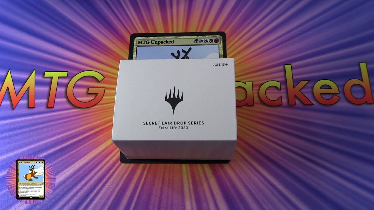 MTG Secret Lair: Extra Life 2020 Unboxing - YouTube