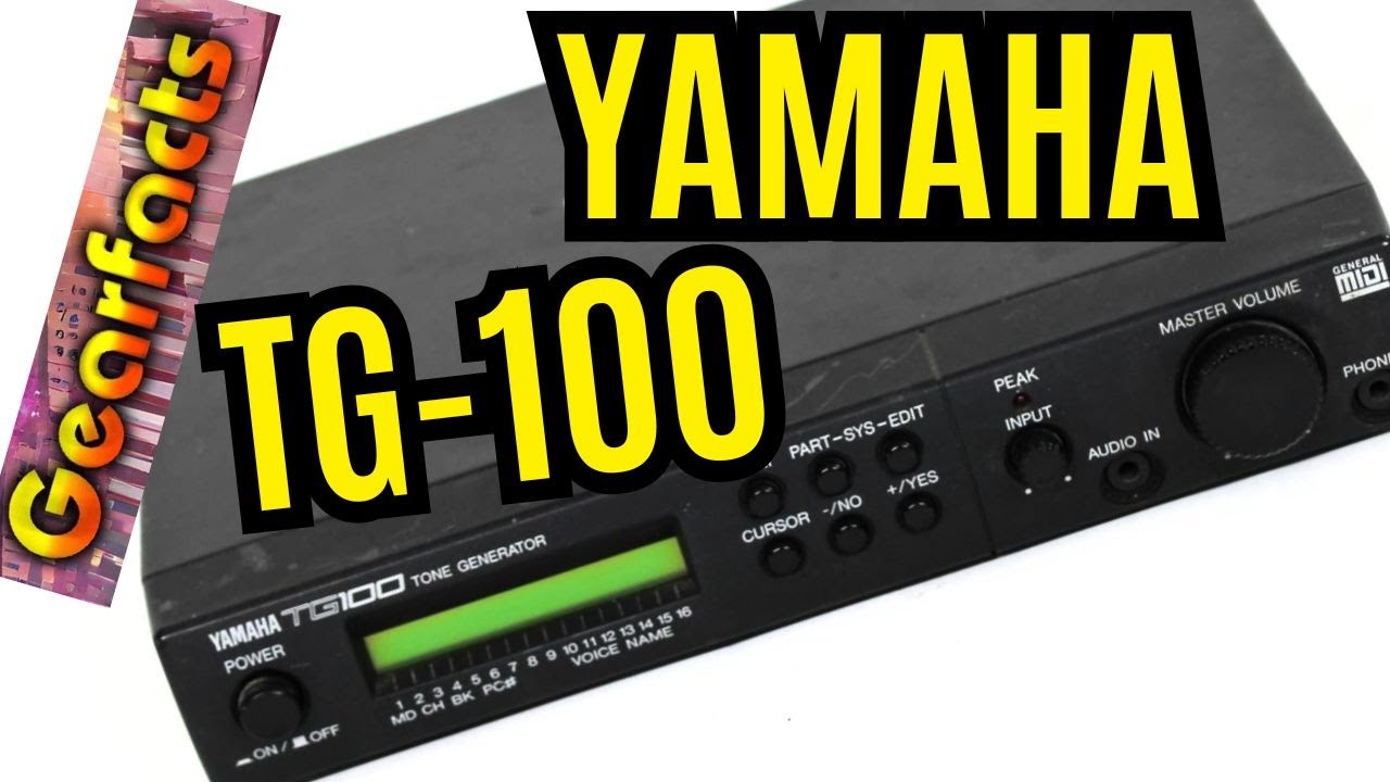 Yamaha TG-100 General Midi sound module - YouTube