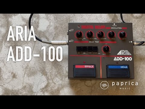USED) ARIA ADD-100 Digital Delay 試奏動画 - YouTube