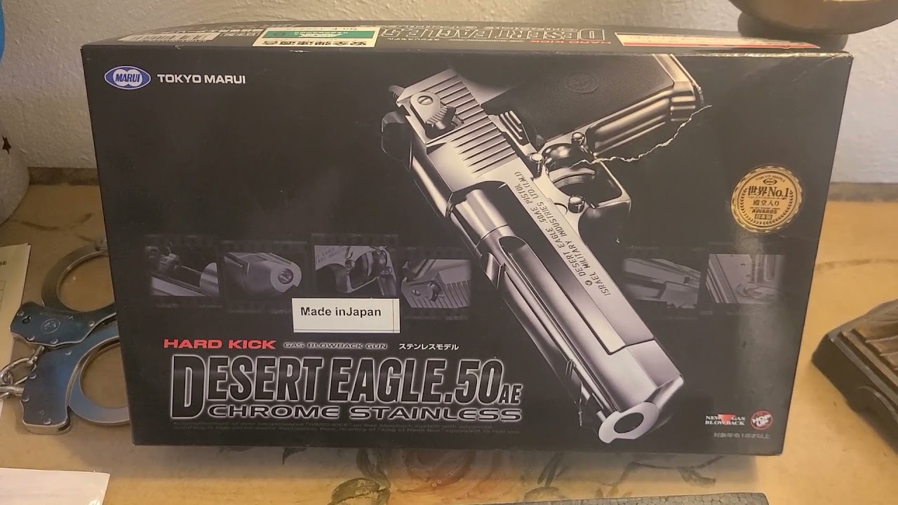 TOKYO MARUI DESERT EAGLE.50AE HARD KICK CHROME STAINLESS GBB