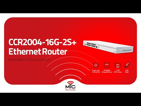 CCR2004-16G-2S+ Ethernet Router - YouTube