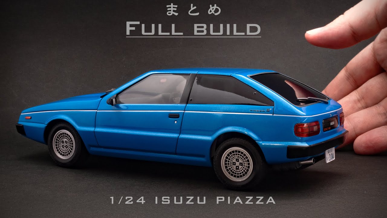 Building the Fujimi 1/24 scale Isuzu Piazza (impulse): scale model