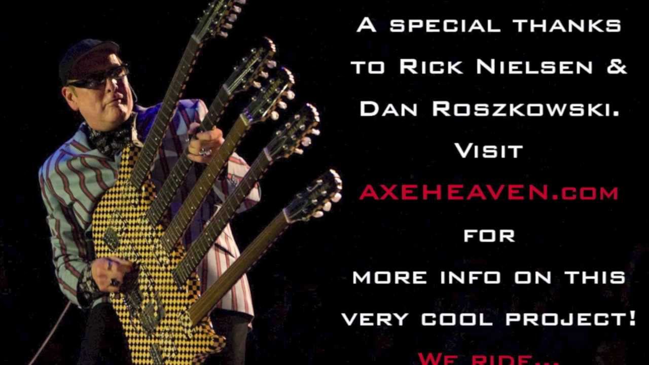 Rick Nielsen Five-neck Checkered Cheap Trick Mini Guitar by AXE