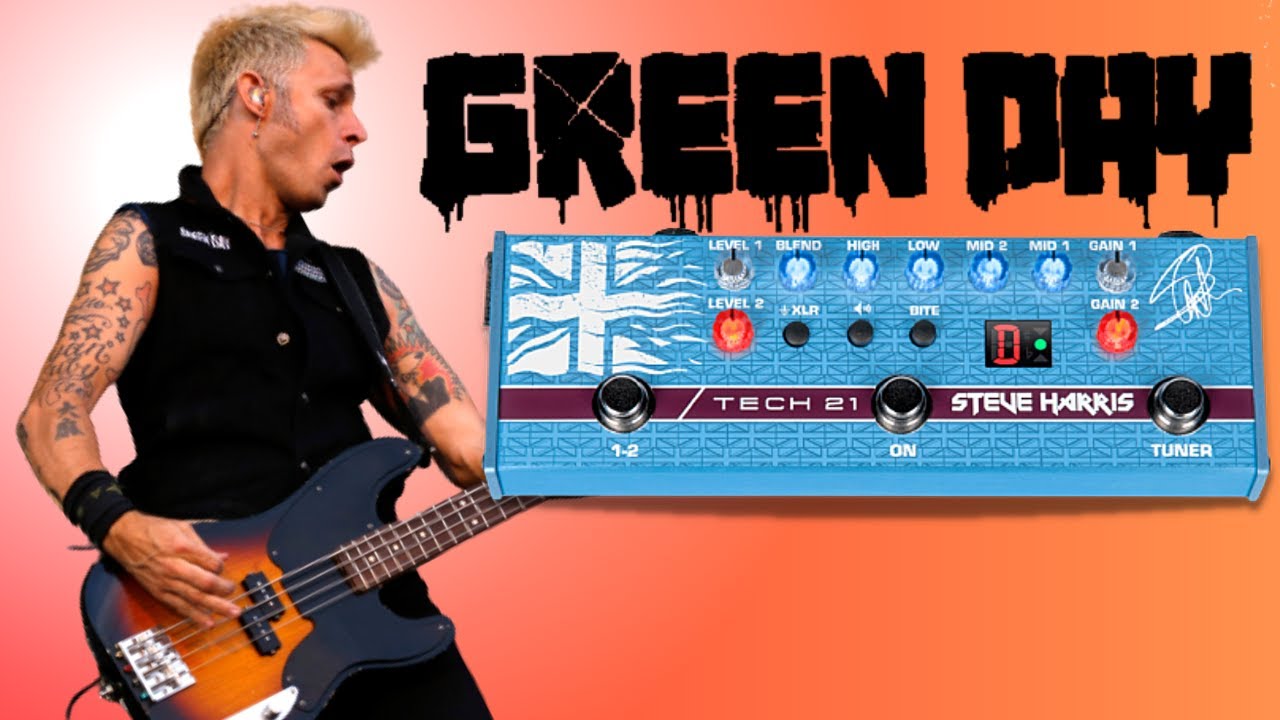 Greenday's bass tone with Tech 21 Steve Harris pedal! - YouTube