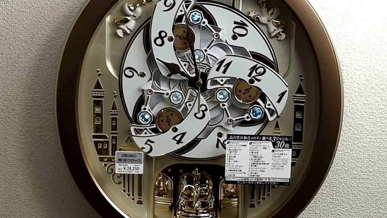 セイコー 電波からくり 壁掛け時計 RE573B - YouTube