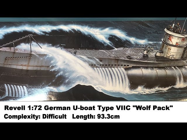 Large Scale! Revell 1:72 German U-boat Type VIIC 