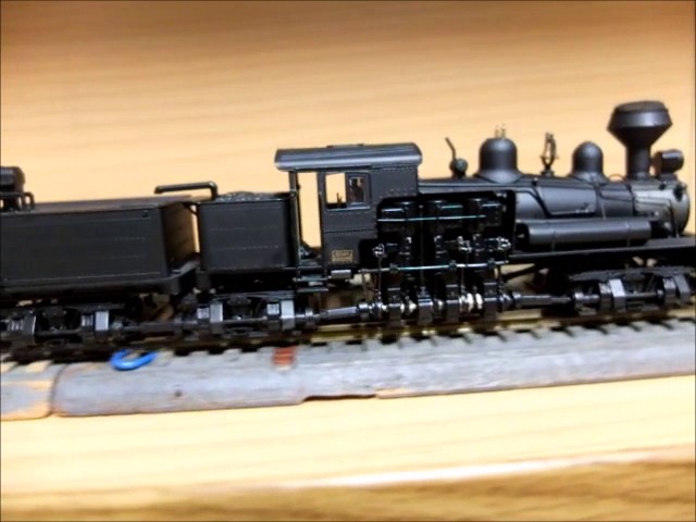HOゲージ バックマン社製 シェイ SHAY 蒸気機関車 走行試験 - YouTube