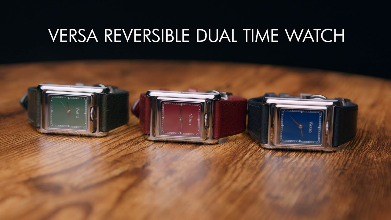 Vario VERSA Reversible Dual Time Watch - YouTube