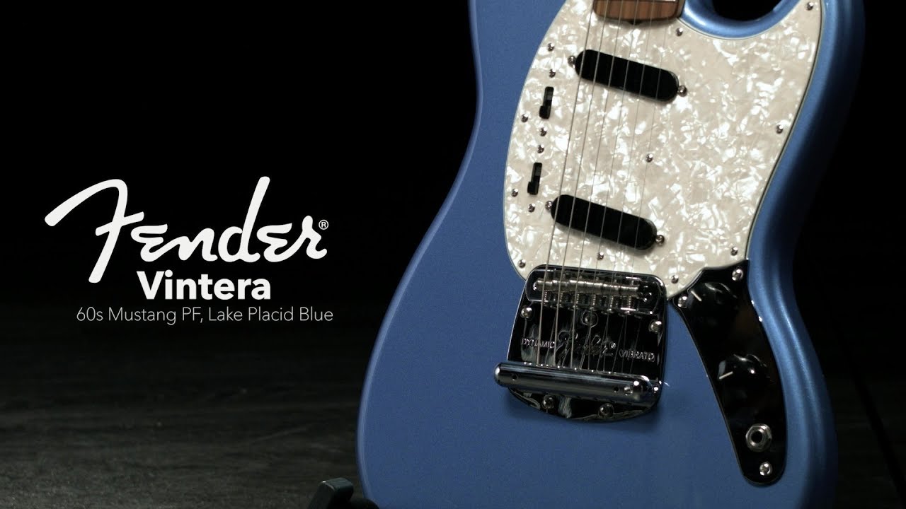 Fender Vintera 60s Mustang PF, Lake Placid Blue | Gear4music demo