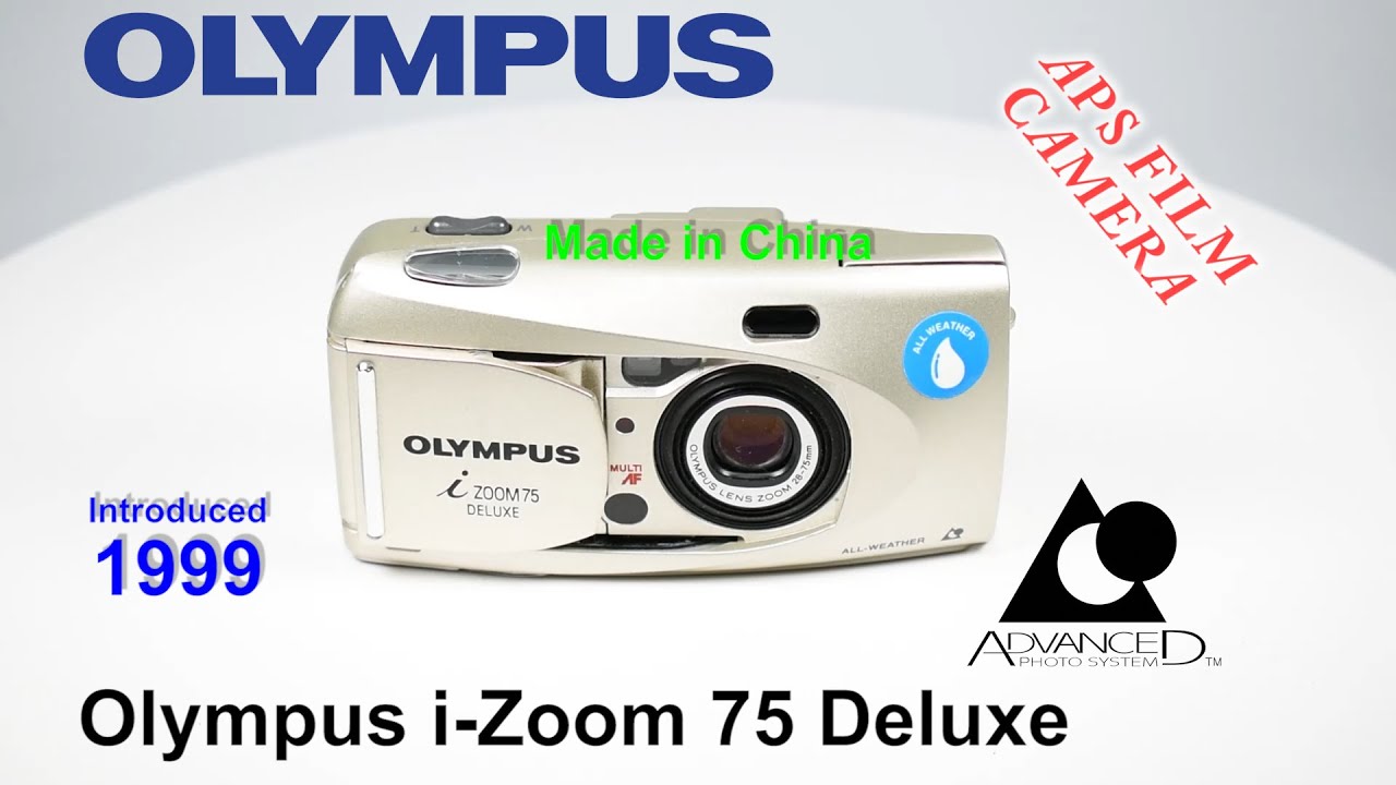 1999 Olympus i-Zoom 75 Deluxe - APS Film Camera - YouTube
