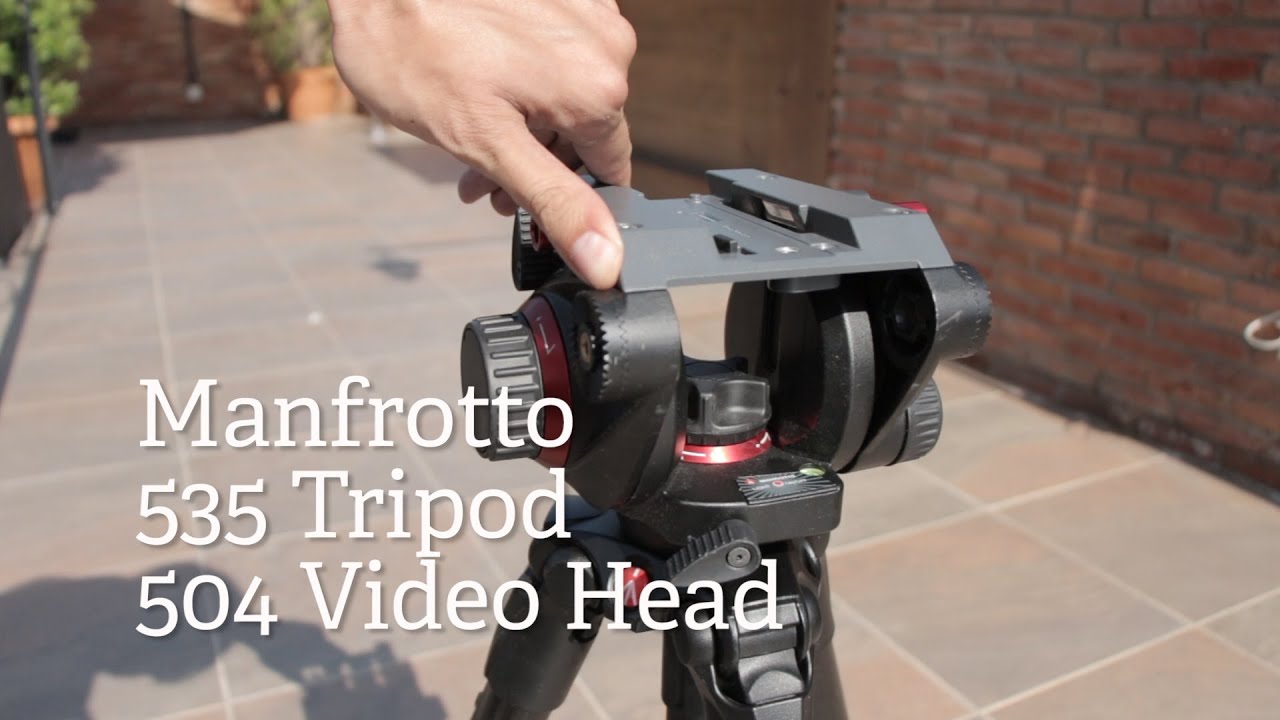 Manfrotto 535 Tripod and 504hd Video Head Review (1/2) - YouTube