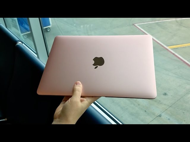 MacBook 2016 (Rose Gold): Unboxing and Goals || Filmed with S7
