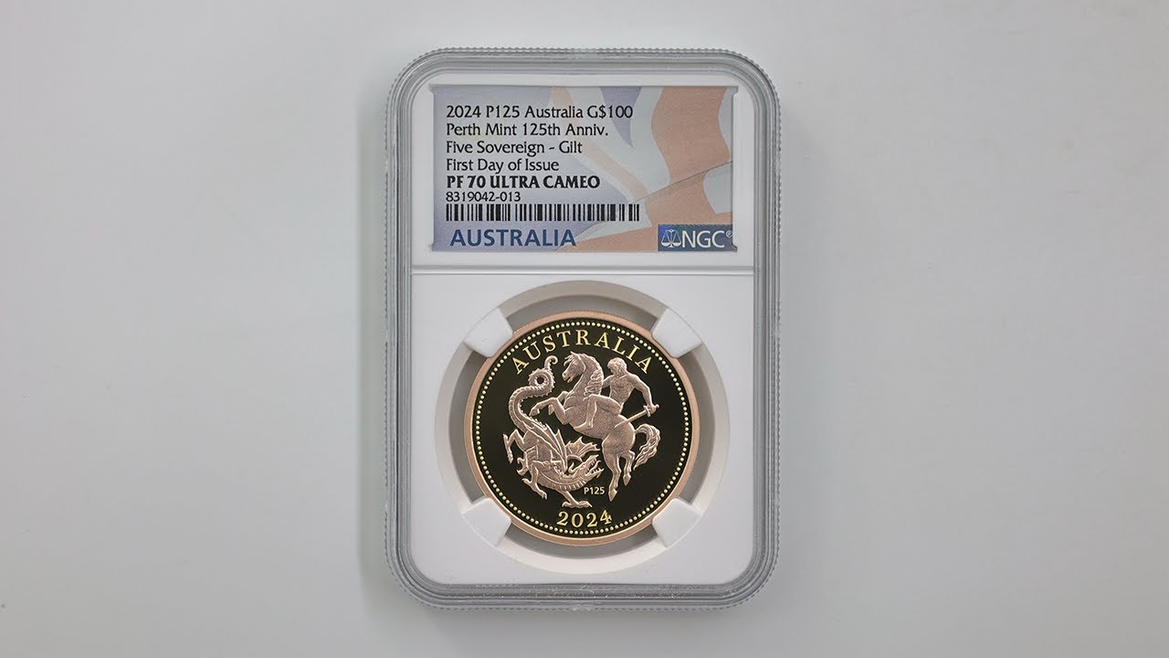 日本独占販売 2024 オーストラリア パース造幣局創立125周年 5ソブリン