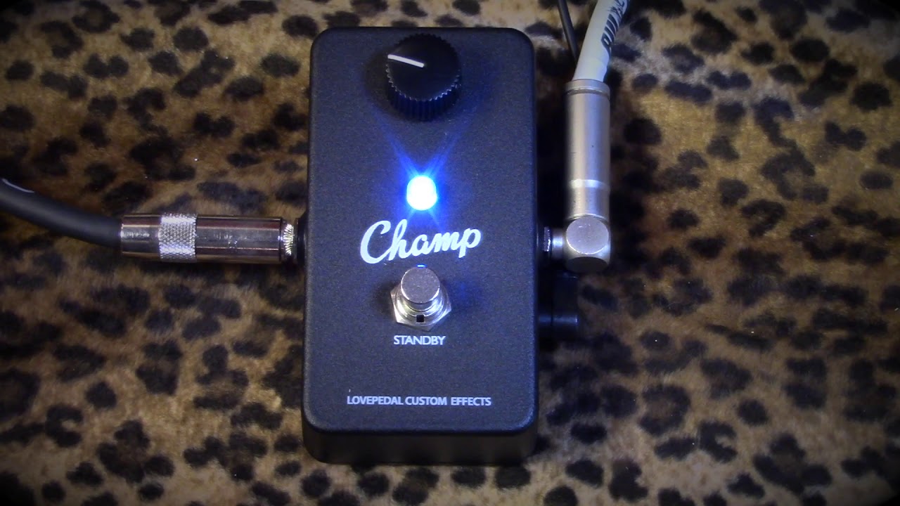 Lovepedal Black Champ overdrive pedal demo with humbuckers - YouTube