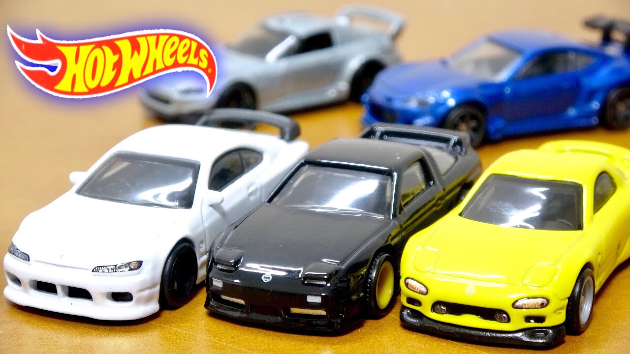 国産車のフルエアロ!【ホットウィール】ストリートチューナーズ 5台を