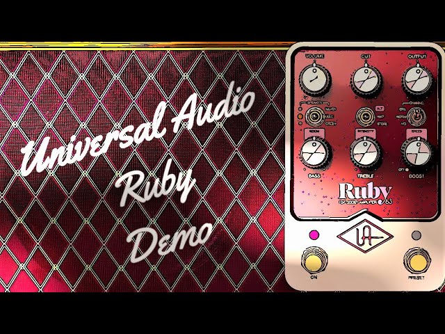 Universal Audio Ruby '63 Top Boost Pedal Demo - YouTube