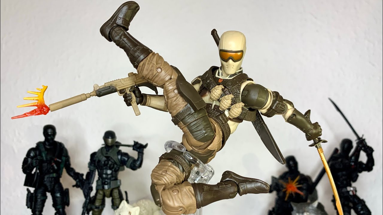 G.I. Joe Classified Desert Commando Snake Eyes Figure Review - YouTube