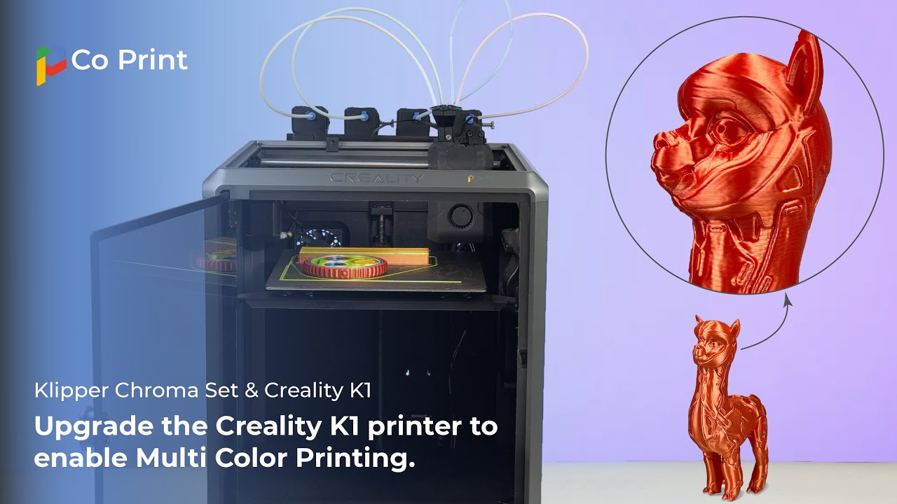 Co Print Klipper Chroma Set & Creality K1 | Upgrade the K1 printer