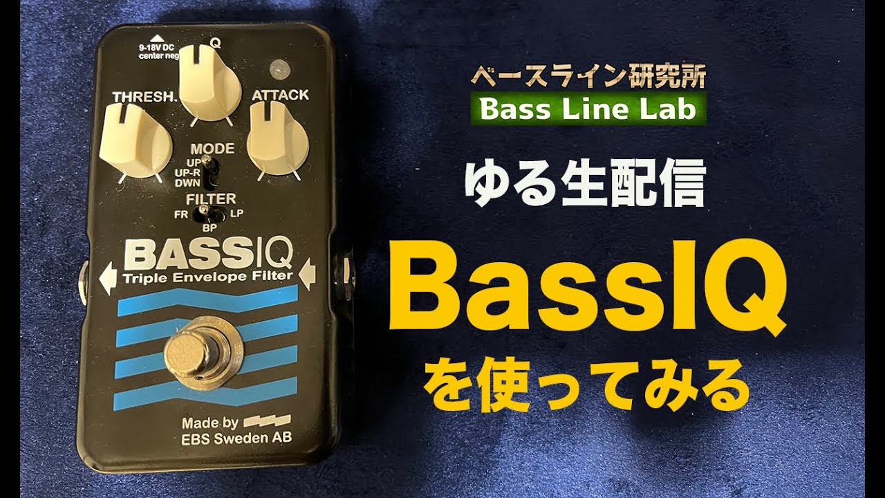 ファンクな音色】EBS BASSIQを使って遊んでみよう：ゆる生配信 - YouTube