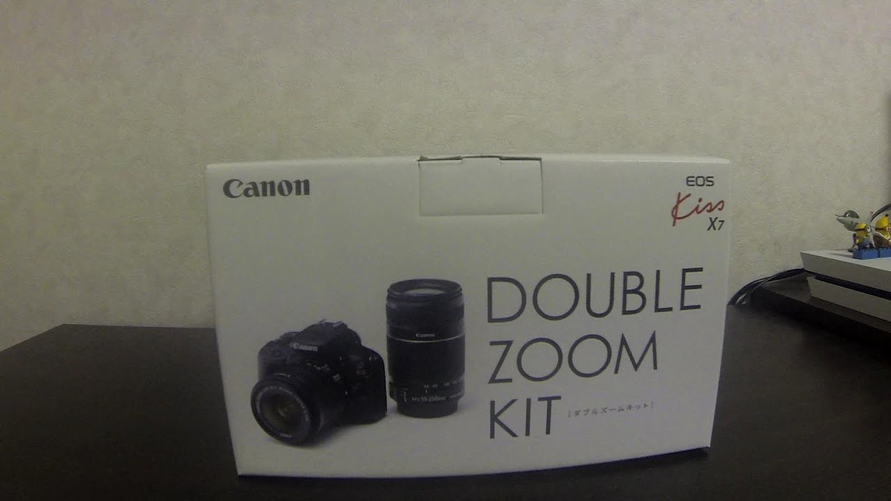 Canon EOS KISS X7 一眼レフ初心者がダブルズームキット開封 - YouTube