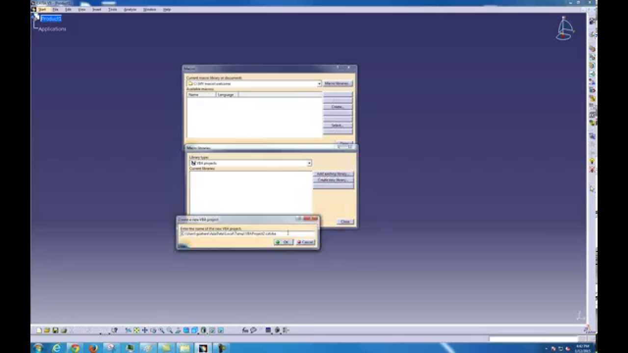 How to create Catia V5 macro - YouTube