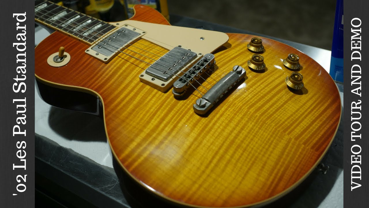 2002 Gibson Les Paul Standard Plus Top Light Burst Demo - YouTube