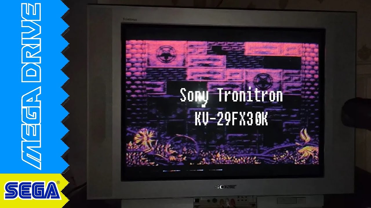 SONY TV CRT TRINITRON KV-29FX30K - TEST VIDEO #2 - YouTube