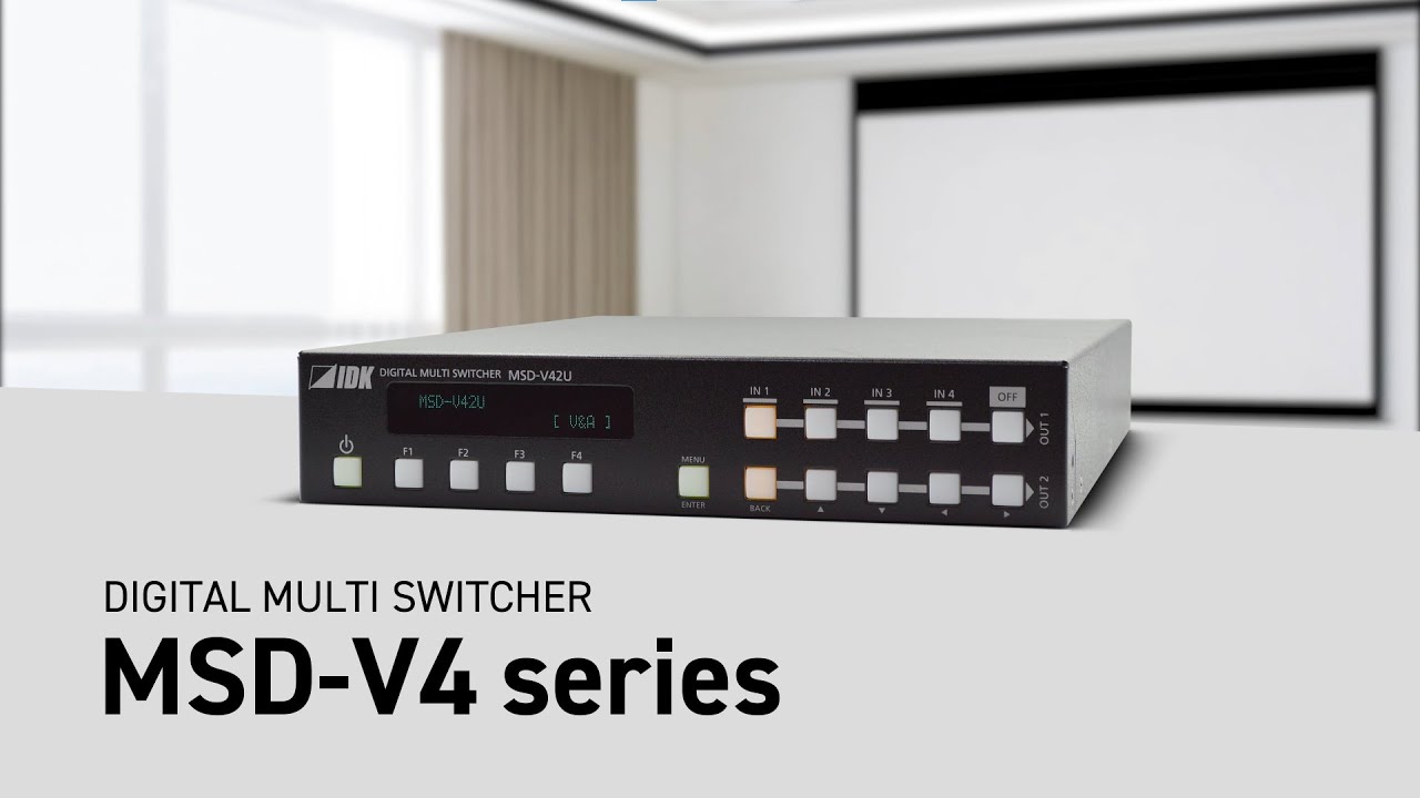 MSD-V41U 4K@60対応 デジタルマルチスイッチャー | 株式会社アイ・ディ