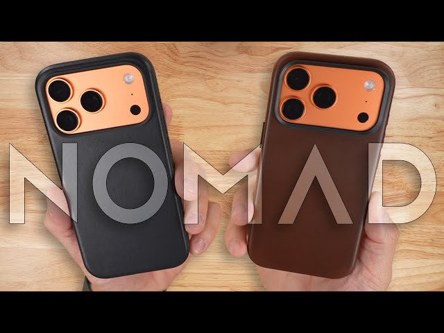 Nomad Modern and Traditional Leather Cases - iPhone 17 Pro - YouTube