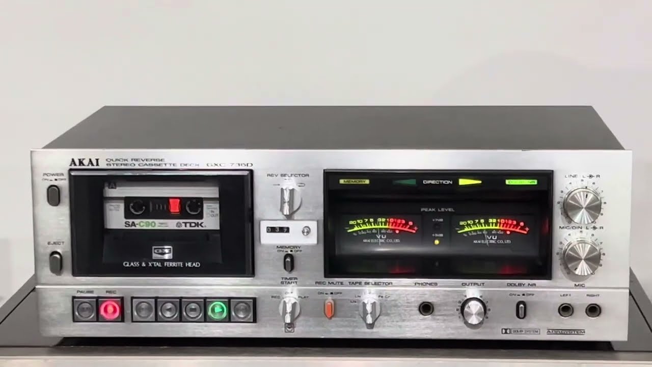 Akai GXC-735D Cassette Deck - YouTube