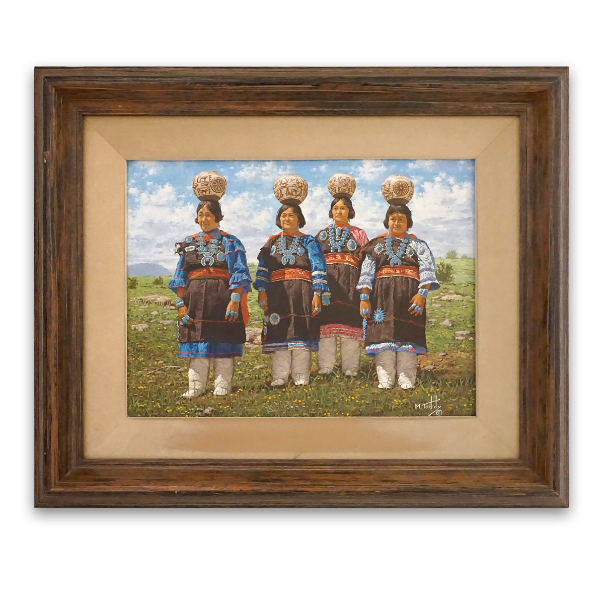 Chimayo Trading Navajo Rugs Pueblo Pottery Fine Art“4 Navajo Women