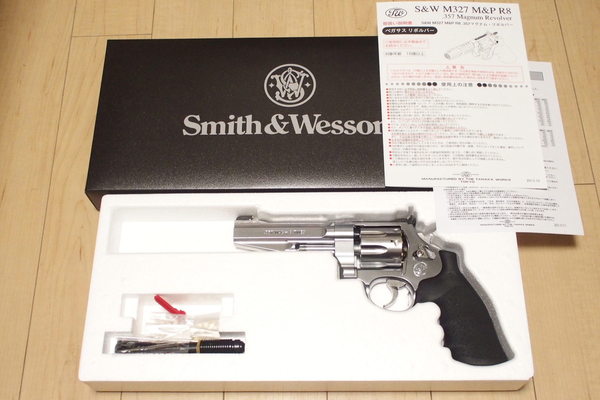 タナカ S&W M627 Performance Center 5inch ステンレスフィニッシュ