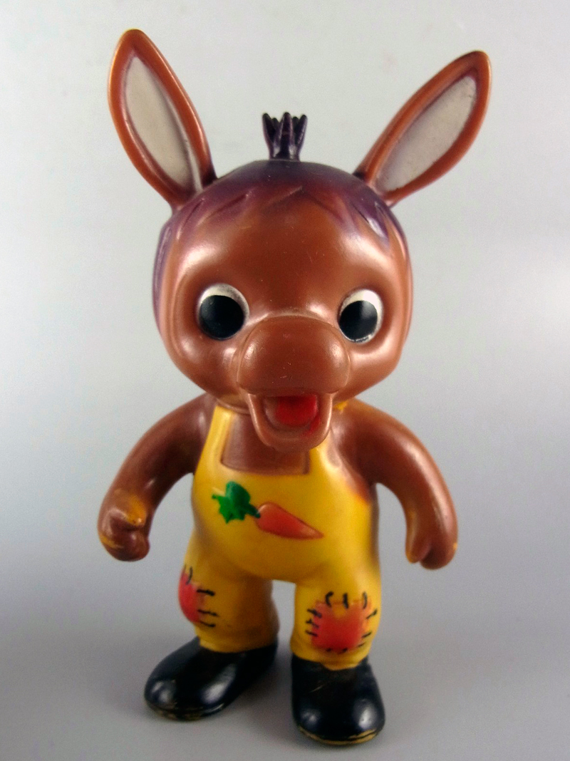 ソフビ ロバくん ガマ親分 セットで おはようこどもショー ニッコー