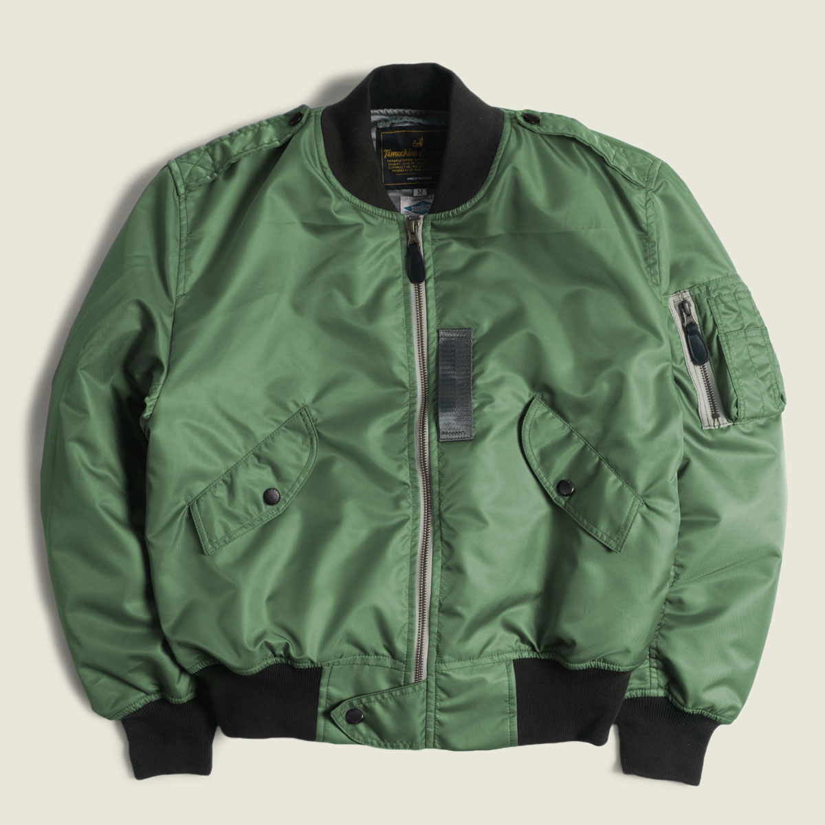 Steeves Flight Jacket - Sage Green - Timechine Co.